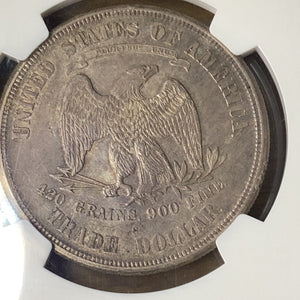 1875 s Silver Trade Dollar NGC MS 62