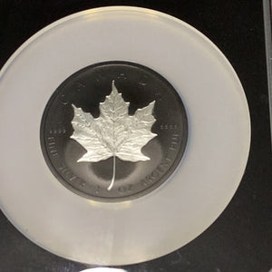 2020 Canada $50 3oz Silver Maple Leaf Incuse Rhodium Plated Coin With COA NGC PF 70