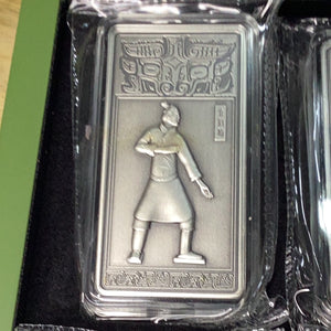 2022 China Silver Terracotta Warrior Bar 8-pc Set Gem BU