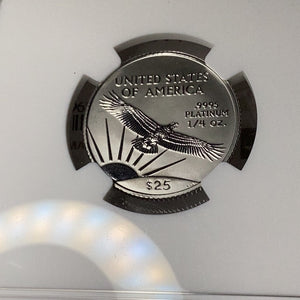 1997 $25 American Platinum Eagle 1st Year of Issue NGC MS70