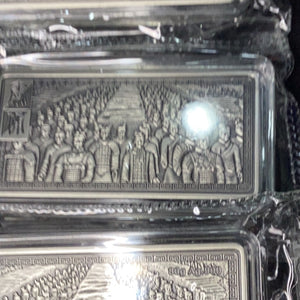 2022 China Silver Terracotta Warrior Bar 8-pc Set Gem BU