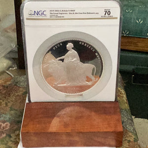 2019 Silver £1000 Great Britain Una and the Lion 2-Kilo First Releases NGC Proof-70