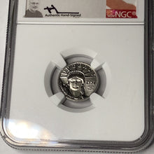 Load image into Gallery viewer, 1997 $10 American Platinum Eagle 1st Year of Issue Mercanti Sign NGC MS70