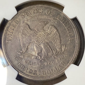 1875 s Silver Trade Dollar NGC MS 62