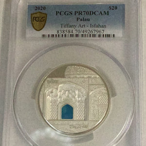 2020 Palau Tiffany Art - Isfahan PCGS PF70DCAM PCGS POP Only 4