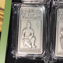 Load image into Gallery viewer, 2022 China Silver Terracotta Warrior Bar 8-pc Set Gem BU