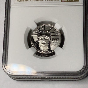 1997 $25 American Platinum Eagle 1st Year of Issue NGC MS70