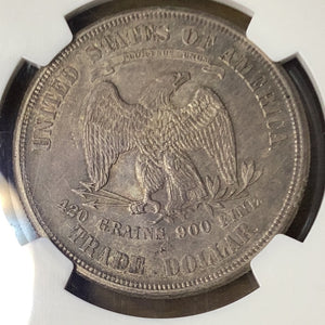 1875 s Silver Trade Dollar NGC MS 62