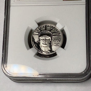 1997 $25 American Platinum Eagle 1st Year of Issue NGC MS70