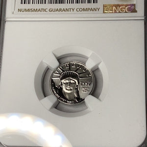 1997 $10 American Platinum Eagle 1st Year of Issue NGC MS70