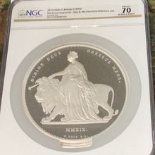 Load image into Gallery viewer, 2019 Silver £1000 Great Britain Una and the Lion 2-Kilo First Releases NGC Proof-70