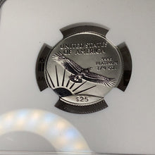 Load image into Gallery viewer, 1997 $25 American Platinum Eagle 1st Year of Issue NGC MS70