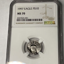 Load image into Gallery viewer, 1997 $10 American Platinum Eagle 1st Year of Issue NGC MS70