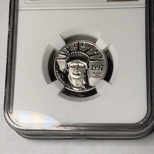 1997 $25 American Platinum Eagle 1st Year of Issue NGC MS70