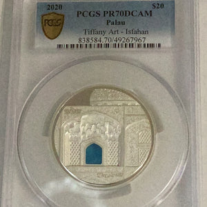 2020 Palau Tiffany Art - Isfahan PCGS PF70DCAM PCGS POP Only 4