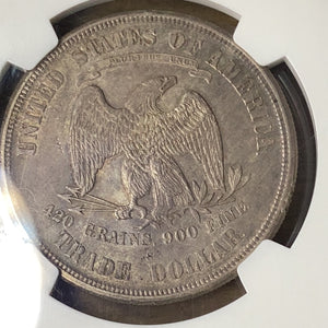 1875 s Silver Trade Dollar NGC MS 62