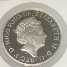 Load image into Gallery viewer, 2019 Silver £1000 Great Britain Una and the Lion 2-Kilo First Releases NGC Proof-70