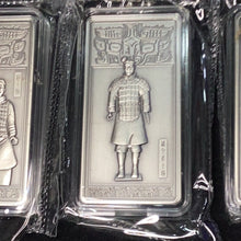 Load image into Gallery viewer, 2022 China Silver Terracotta Warrior Bar 8-pc Set Gem BU