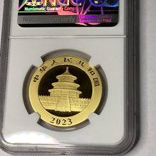 Load image into Gallery viewer, 2021 China Pandas 30 grams gold NGC MS 70 First Day of Issue