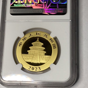 2021 China Pandas 30 grams gold NGC MS 70 First Day of Issue