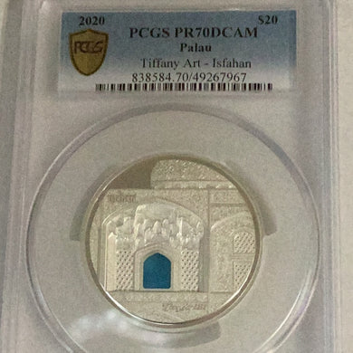 2020 Palau Tiffany Art - Isfahan PCGS PF70DCAM PCGS POP Only 4