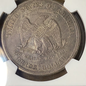 1875 s Silver Trade Dollar NGC MS 62