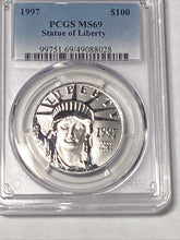 Load image into Gallery viewer, 1997 $100 American Platinum Eagle 1st Year of Issue NGC MS69