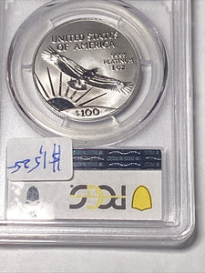 1997 $100 American Platinum Eagle 1st Year of Issue NGC MS69