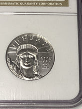 Load image into Gallery viewer, 2005 $50 Platinum Eagle Statue of Liberty NGC MS70