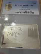 Load image into Gallery viewer, 2010 France €500 1 kilo Silver Pablo Picasso PCGS PF-69 DCAM Mintage 500 POP 1