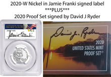 Load image into Gallery viewer, 2020-W Jefferson Nickel PCGS PR70DCAM PR70 First Day Franki Signed Atlanta ANA - First-American-Modern-Coins