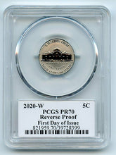 Load image into Gallery viewer, 2020 W 5C Jefferson Nickel Reverse Proof PCGS PR70 FDOI Thomas Cleveland Eagle Signed - First-American-Modern-Coins