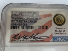 Load image into Gallery viewer, 2020 W Mayflower Voyage British TWO GOLD 1/4 OZ. NGC PF70 ULTRA CAMEO FIRST RELEASE.