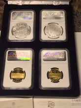 Load image into Gallery viewer, 2021 UK ROYAL &amp; JAPAN Mint Collaboration NGC PF70 (2) 1/2oz Gold (2) 1oz Silver.