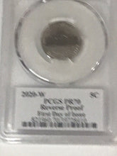 Load image into Gallery viewer, 2020-W Jefferson Nickel Reverse PR70 FDOI PCGS  Signed Jamie Franki