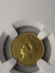 1855 O Indian Gold Dollar NGC XF