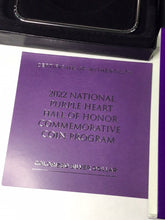 Load image into Gallery viewer, 2022 W Colorized Purple Heart Silver Dollar Box And COA  - NO COIN