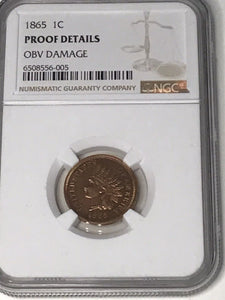 1865 Indian Head Cent