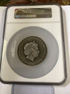 2021 Tuvalu Gods of Olympus Zeus 5oz Silver Coin NGC MS 70