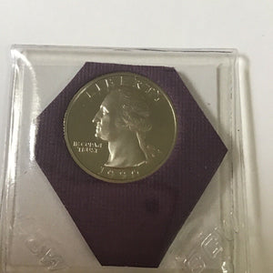 1990 S Proof Clad Washington Quarter