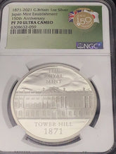 Load image into Gallery viewer, 2021 UK ROYAL &amp; JAPAN Mint Collaboration NGC PF70 (2) 1/2oz Gold (2) 1oz Silver.
