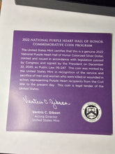 Load image into Gallery viewer, 2022 W Colorized Purple Heart Silver Dollar Box And COA  - NO COIN