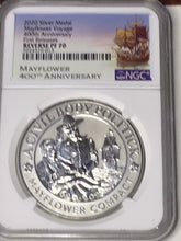 Load image into Gallery viewer, 2020 W Mayflower Voyage Silver NGC PF70 Reverse Proof First Release