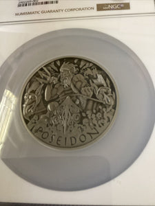 2021 Tuvalu Gods of Olympus Poseidon 5oz Silver Coin NGC MS 70