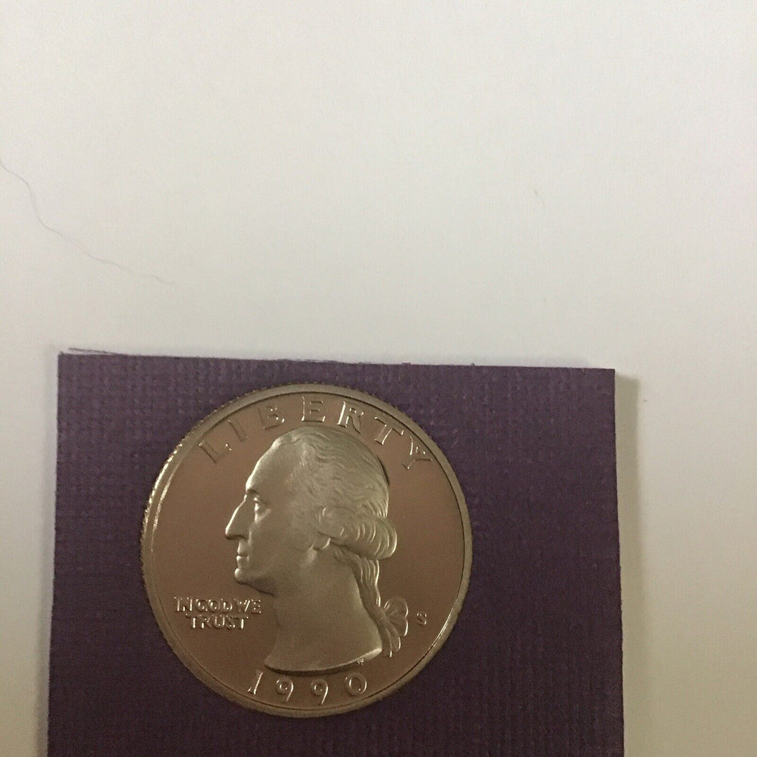 1990 S Proof Clad Washington Quarter