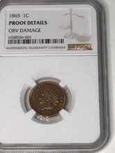 Load image into Gallery viewer, 1865 Indian Head Cent