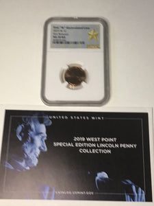 2019 W WEST POINT NGC MS70 FIRST RELEASE LINCOLN CENT Star Label