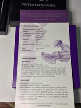Load image into Gallery viewer, 2022 W Colorized Purple Heart Silver Dollar Box And COA  - NO COIN