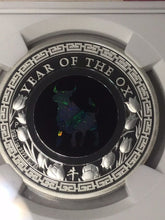 Load image into Gallery viewer, 2021 Australia OPAL LUNAR Year the OX 1 oz Silver Proof NGC PF70 Early Release