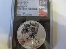 Load image into Gallery viewer, 2021 American Eagle Reverse Proof Two-Coin Set Designer Edition NGC FDI PF70